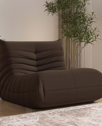 Bean Bag Chair, Memory Foam Bean Bag Sofa Large Bean Bag Chair for Adults, Bean Bag Chairs for Teens with High Density Comfortable Foam, Memory Foam Lazy Sofa for Living Room, Bedroom (Coffee)