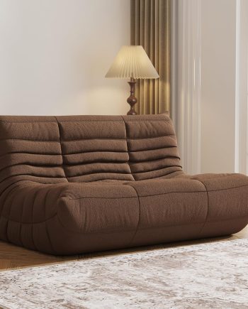 Bean Bag Chair, Fireside Chair, Large Bean Bag Chair for Adults, Bean Bag Chairs for Teens with High-Resilience Foam, Non-Slip Base Floor Lounge Sofa,Living Room (Coffee, Loveseat)